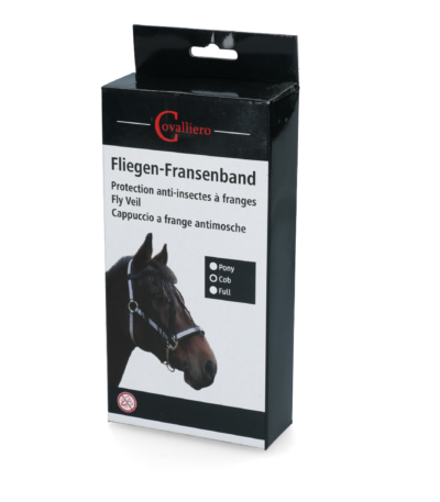 Frontalino antimosche per cavalli con chiusura in velcro, misura Full Cob