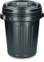 Bidone per mangime con chiusura a vite, 40 l, Nero - immagine 2