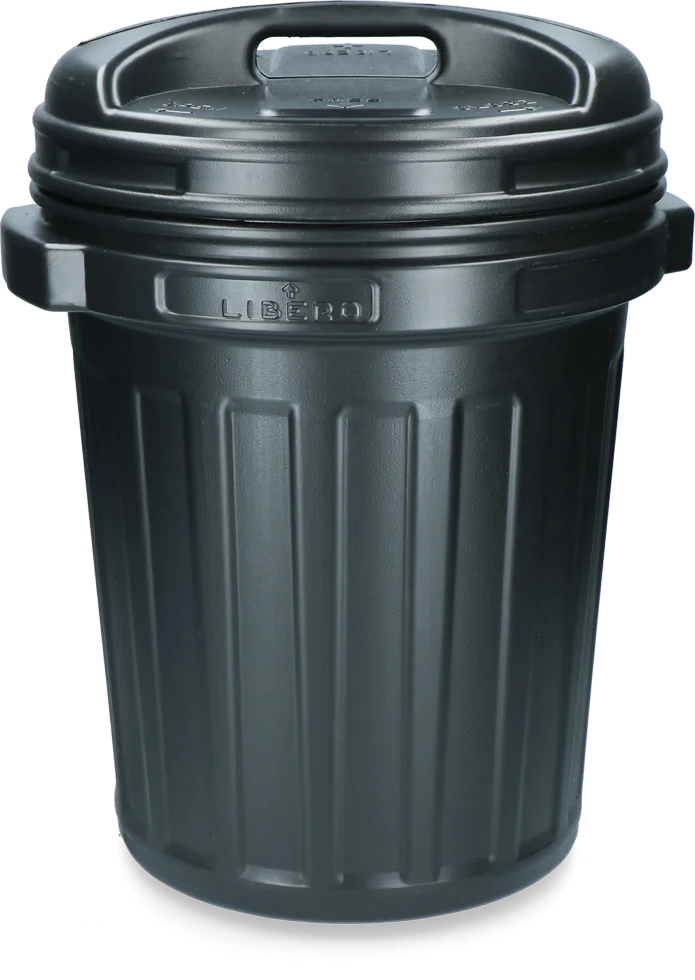 Bidone per mangime con chiusura a vite, 40 l, Nero - immagine 2