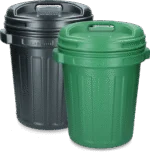 Contenitore per mangime con coperchio a vite, 40 l, Verde