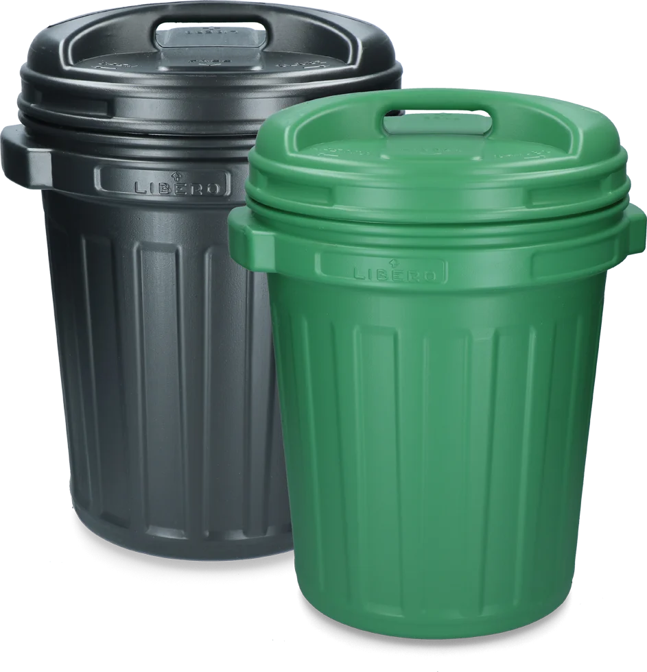 Contenitore per mangime con coperchio a vite, 40 l, Verde - immagine 1
