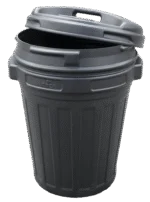 Bidone per mangime con chiusura a vite, 70 l, Nero - immagine 3