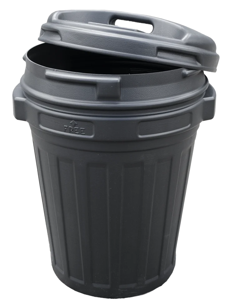 Bidone per mangime con chiusura a vite, 70 l, Nero - immagine 3