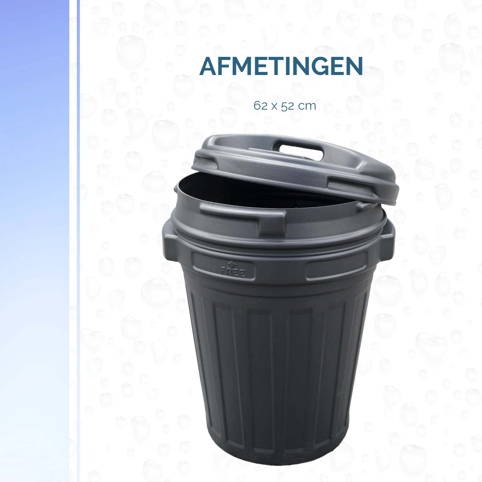 Bidone per mangime con chiusura a vite, 70 l, Nero - immagine 6