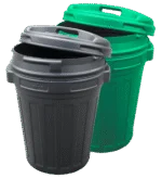 Contenitore per mangime con chiusura a vite, 70 l, verde