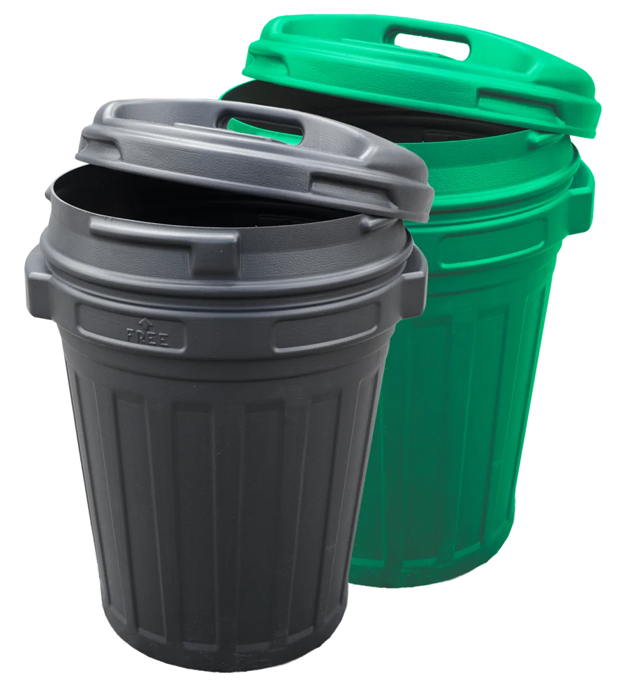 Contenitore per mangime con chiusura a vite, 70 l, verde - immagine 1