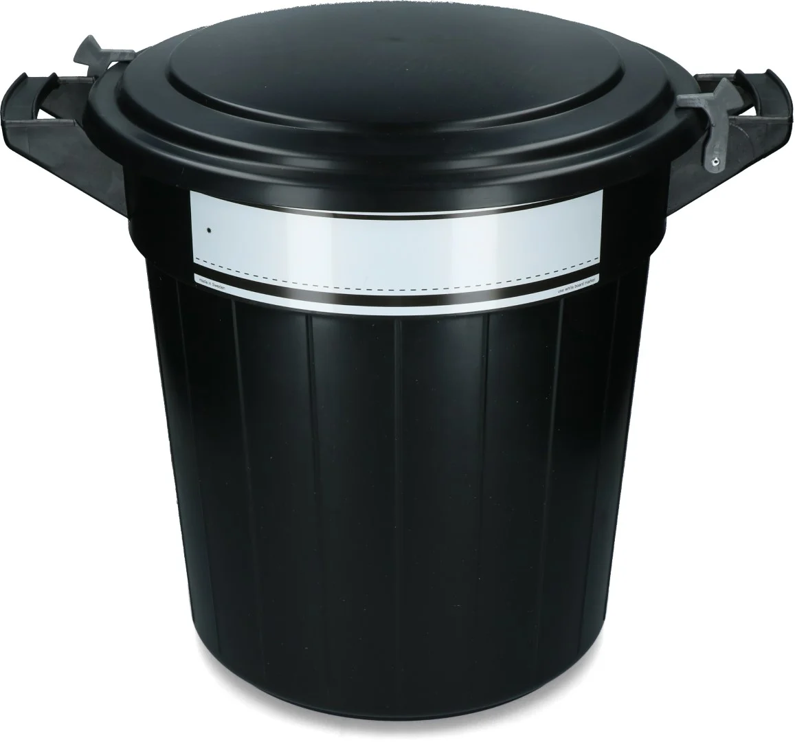 Bidone per mangime con coperchio e chiusura, 80 l – Vplast - immagine 2