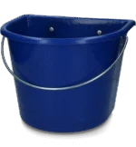 Mangiatoia con ganci per appenderla e manico, 15 l, blu scuro – Vplast