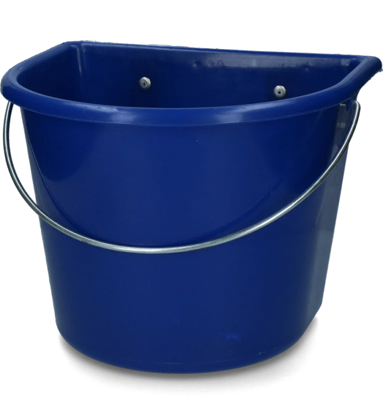 Mangiatoia con ganci per appenderla e manico, 15 l, blu scuro – Vplast