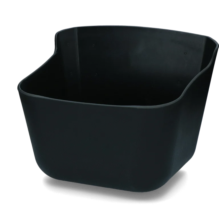 Mangiatoia e abbeveratoio in plastica nera, 15 l – Vplast