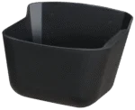 Mangiatoia e abbeveratoio in plastica nera con bordo rialzato, 15 l – Vplast