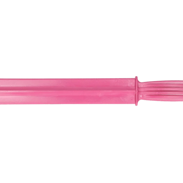 Mescolatore per mangime in plastica con occhiello per appenderlo, 38 cm, Rosa – Vplast