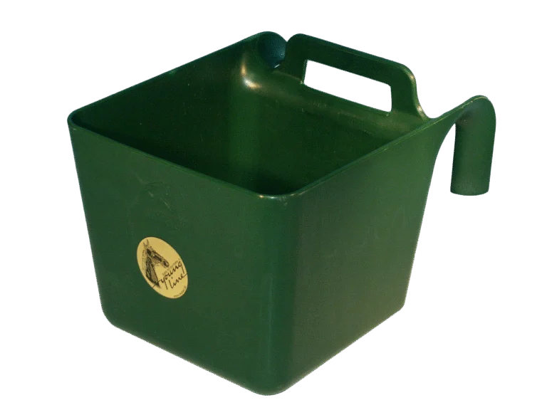 Mangiatoia sospesa per cavalli con manico, 11 l, verde – Ok-Plast