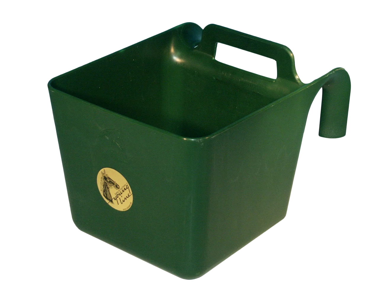 Mangiatoia sospesa per cavalli con manico, 11 l, verde – Ok-Plast - immagine 1