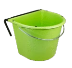 Mangiatoia da appendere per cavalli con maniglia in metallo, 15 l, verde – Vplast - immagine 2