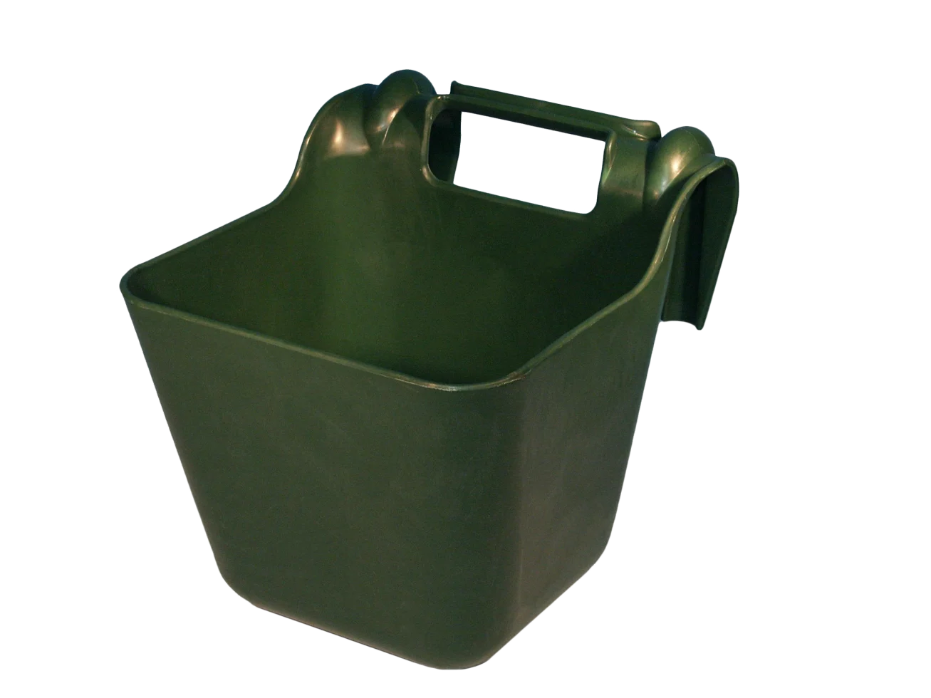 Mangiatoia per cavalli sospendibile con manico, 14 l, verde – Ok-Plast - immagine 1