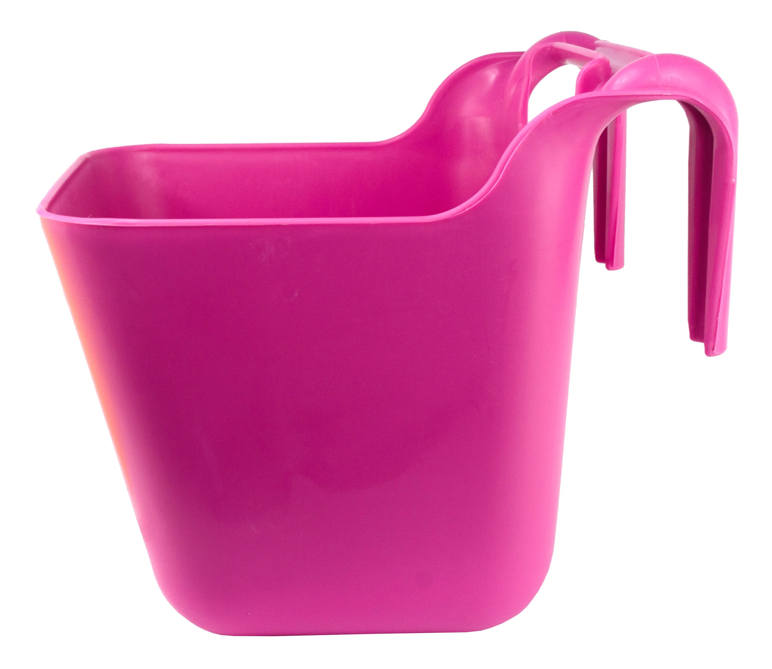 Mangiatoia sospesa per cavalli con manico, 14 l, rosa – Ok-Plast - immagine 3