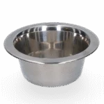 Ciotola per cibo e acqua per cani in acciaio inox Ø 11 cm