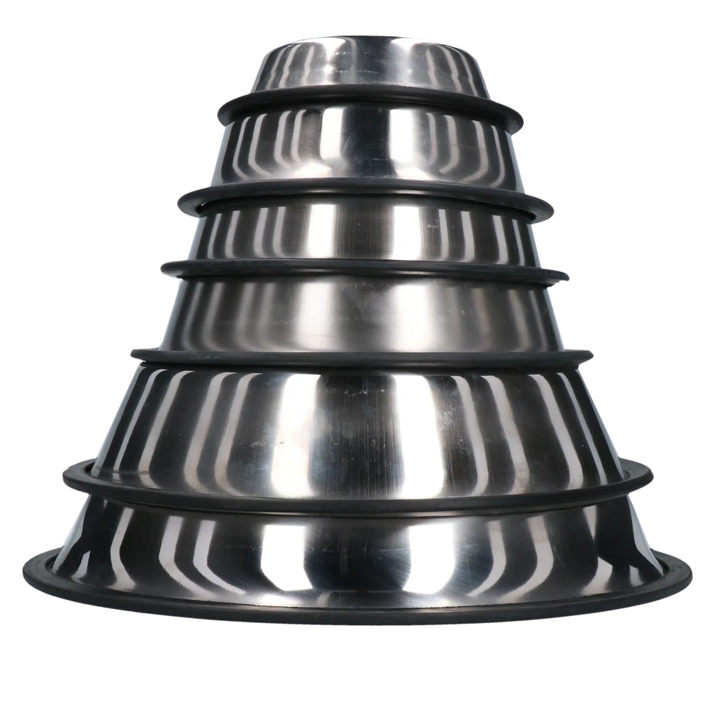 Ciotola per cibo e acqua per cani in acciaio inox con bordo antiscivolo, 450 ml, Ø 19 cm - immagine 2