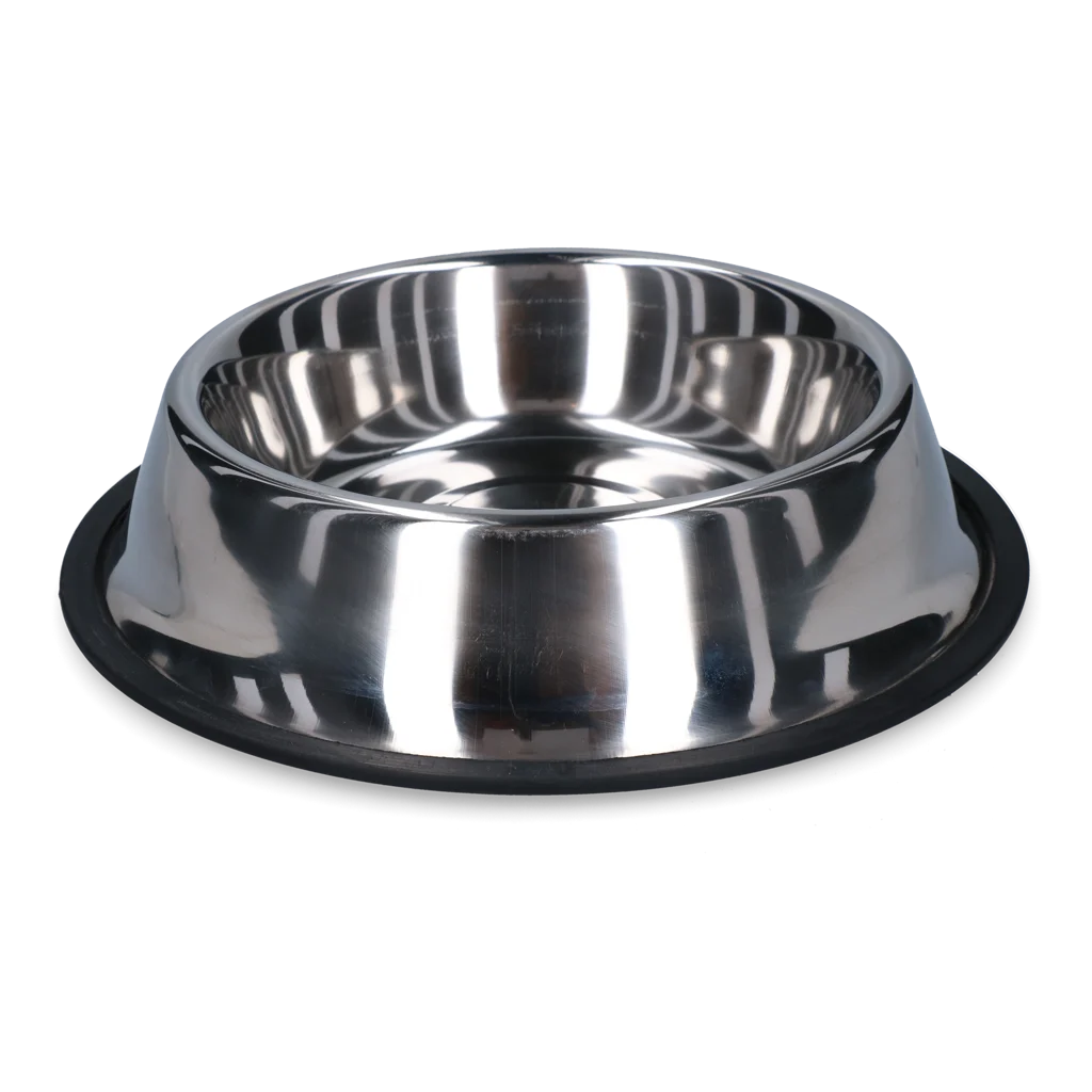 Ciotola per cibo e acqua per cani in acciaio inox con bordo antiscivolo, 700 ml, Ø 21 cm - immagine 1