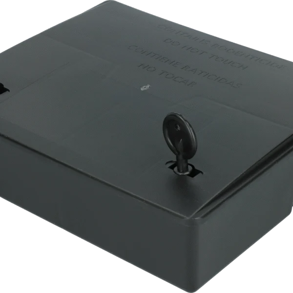 Stazione per esche per ratti con chiave e doppia chiusura, 24 x 20,3 x 7,5 cm – Hofman Pest Control Rat