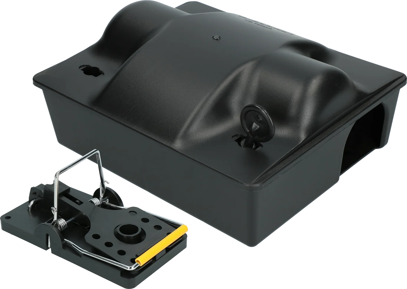 Stazione esca per ratti con trappola per ratti e chiave, 23,5 x 19,5 x 10,5 cm – Hofman Pest Control Dual Bait - immagine 1