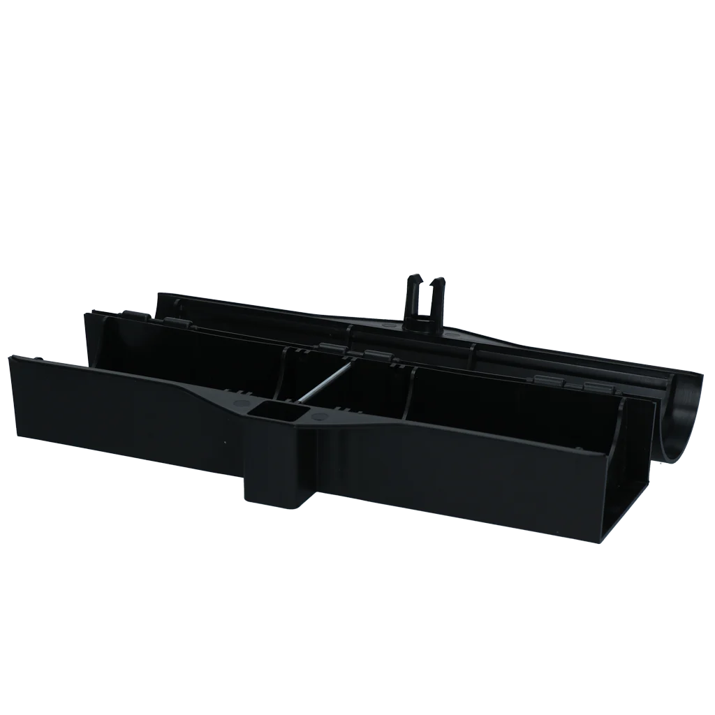 Stazione per topi a tunnel per 2 trappole con chiave, 30 x 10 x 8 cm - immagine 2