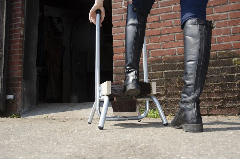 Pulisci scarpe da 83 cm con appoggio per le mani e 3 spazzole - immagine 2