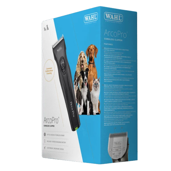 Tosatrice per cani senza fili con lunghezza di taglio da 0,7 a 3 mm – Wahl ArcoPro