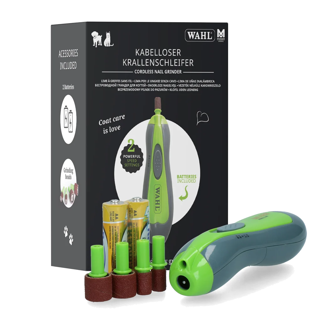WAHL23020050.png Lima per unghie per cani e gatti, senza fili con 4 accessori – Wahl - immagine 1
