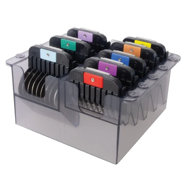 Set di pettini guida in acciaio inossidabile per KMC+, 8 pezzi, da 3 a 25 mm – Wahl
