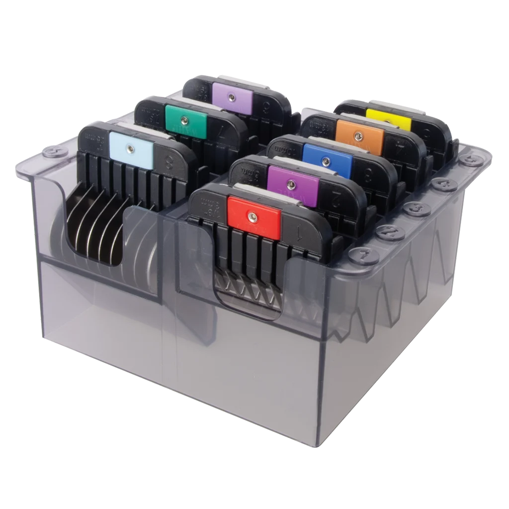 Set di pettini guida in acciaio inossidabile per KMC+, 8 pezzi, da 3 a 25 mm – Wahl - immagine 1