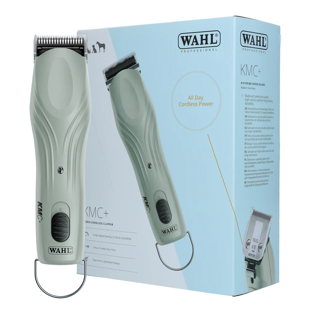 Tosatrice per cavalli con cavo e batteria, 2 velocità – Wahl KMC+ - immagine 1