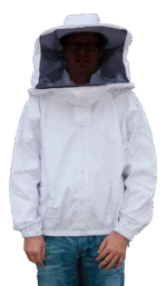 Giacca da apicoltore in cotone con cappello e visiera, taglia L – Hofman Pest Control - immagine 2