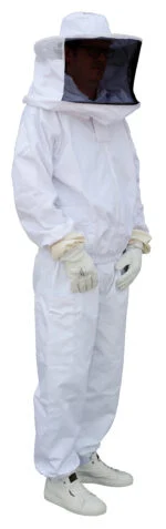 Giacca da apicoltore in cotone con cappello e visiera, taglia L – Hofman Pest Control