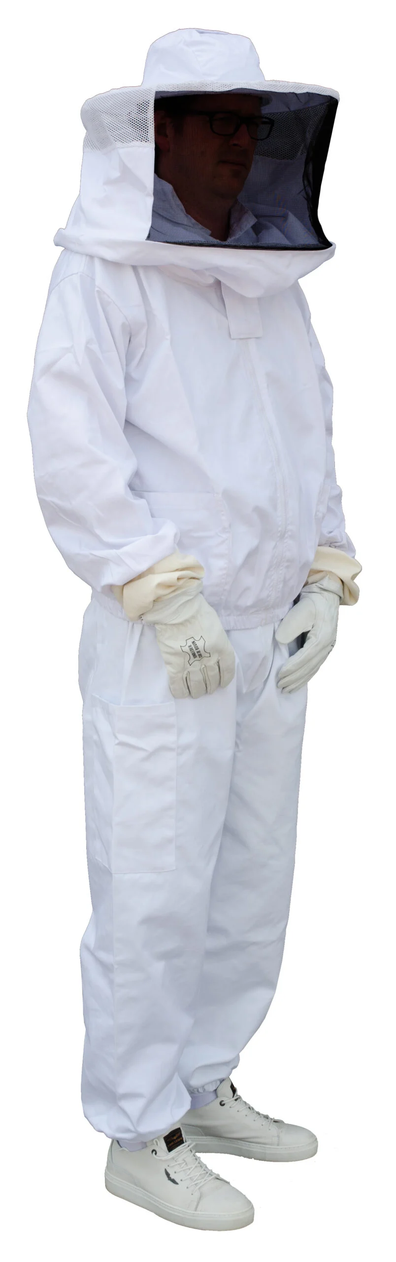 Giacca da apicoltore in cotone con cappello e visiera, taglia L – Hofman Pest Control - immagine 1