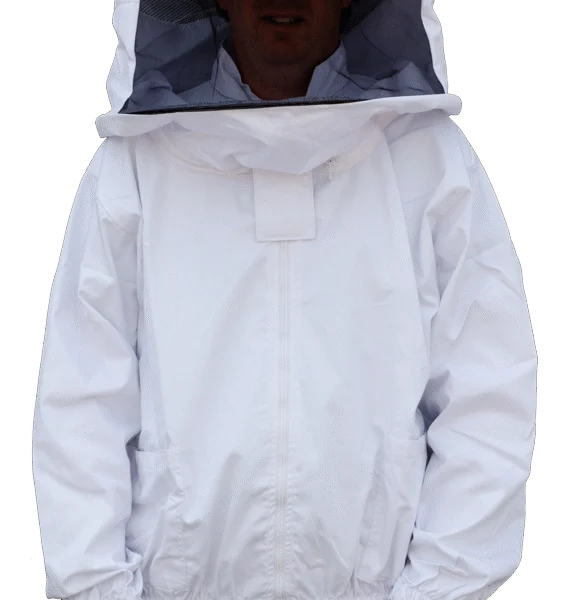 Giacca da apicoltore in cotone con cappello e visiera, taglia XXL – Hofman Pest Control