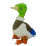 Peluche per cani in morbido pile con corda per tirare e squeaker – Wild Life Collection Wild Life Dog Eend - immagine 2