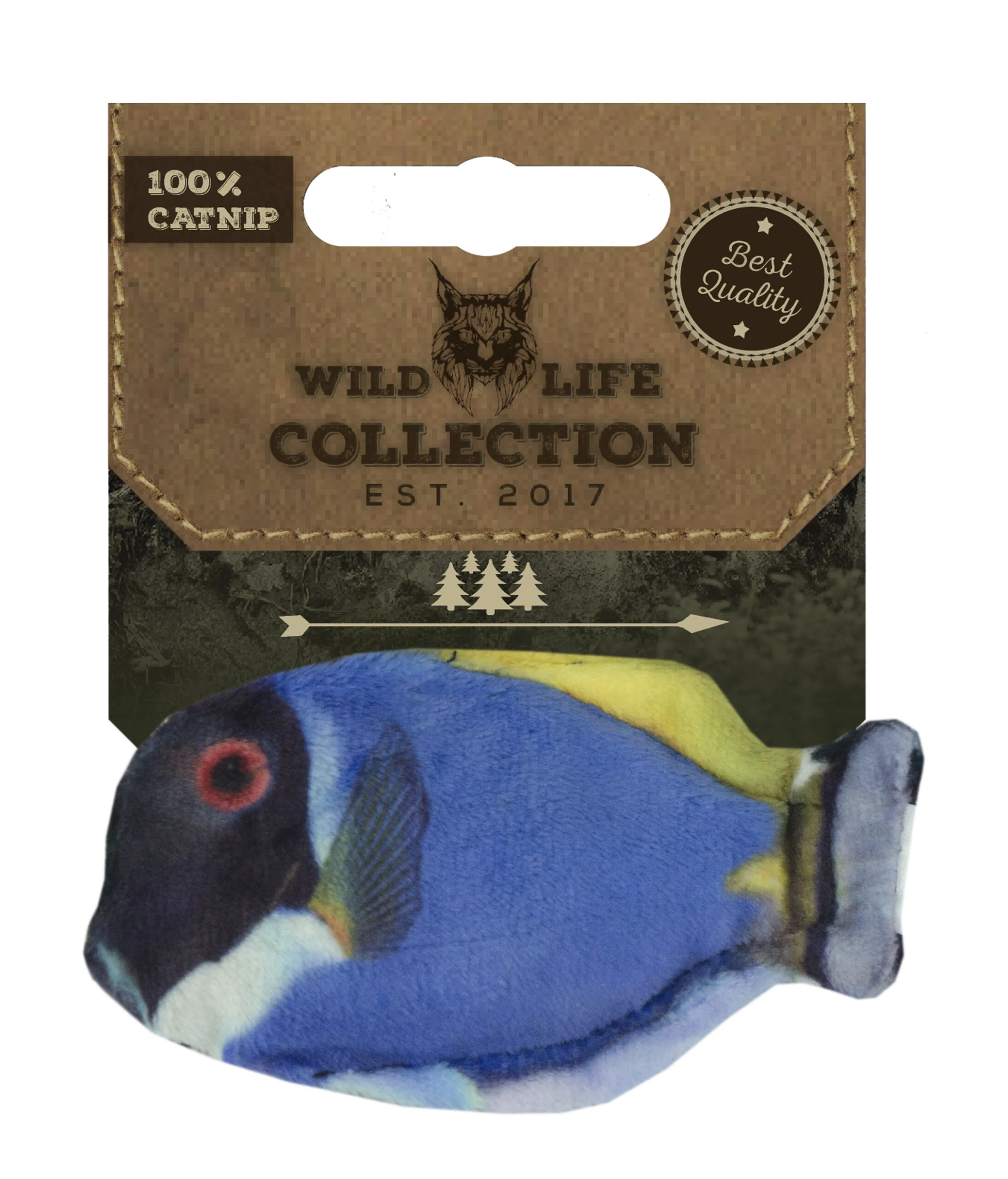 Pesce giocattolo per gatti con erba gatta – Wild Life Collection Cat Pesce chirurgo blu - immagine 1