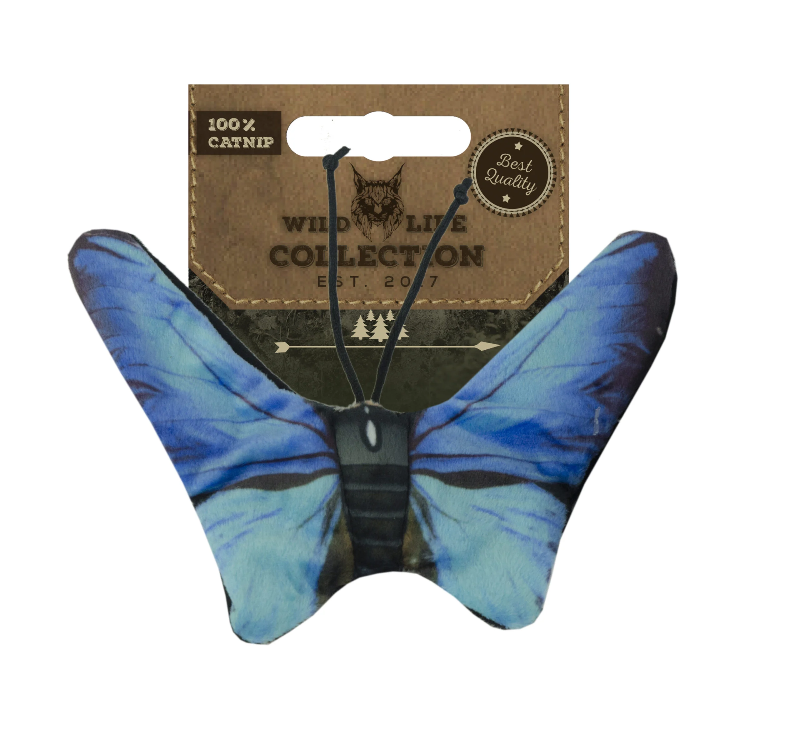Farfalla gioco per gatti con erba gatta – Wild Life Collection Cat Farfalla blu - immagine 1