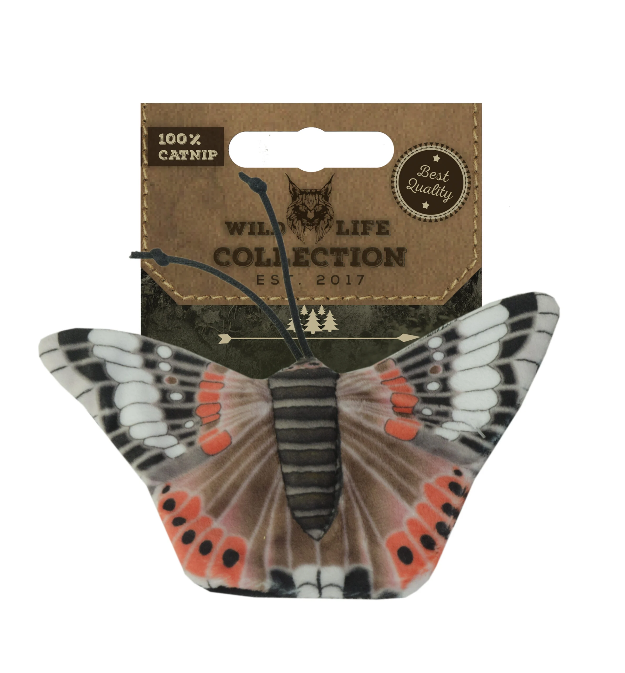 Farfalla gioco per gatti con erba gatta – Wild Life Collection Cat Farfalla Atalanta - immagine 1