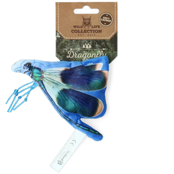 Gioco per gatti a forma di libellula con erba gatta – Wild Life Collection Cat Libellula