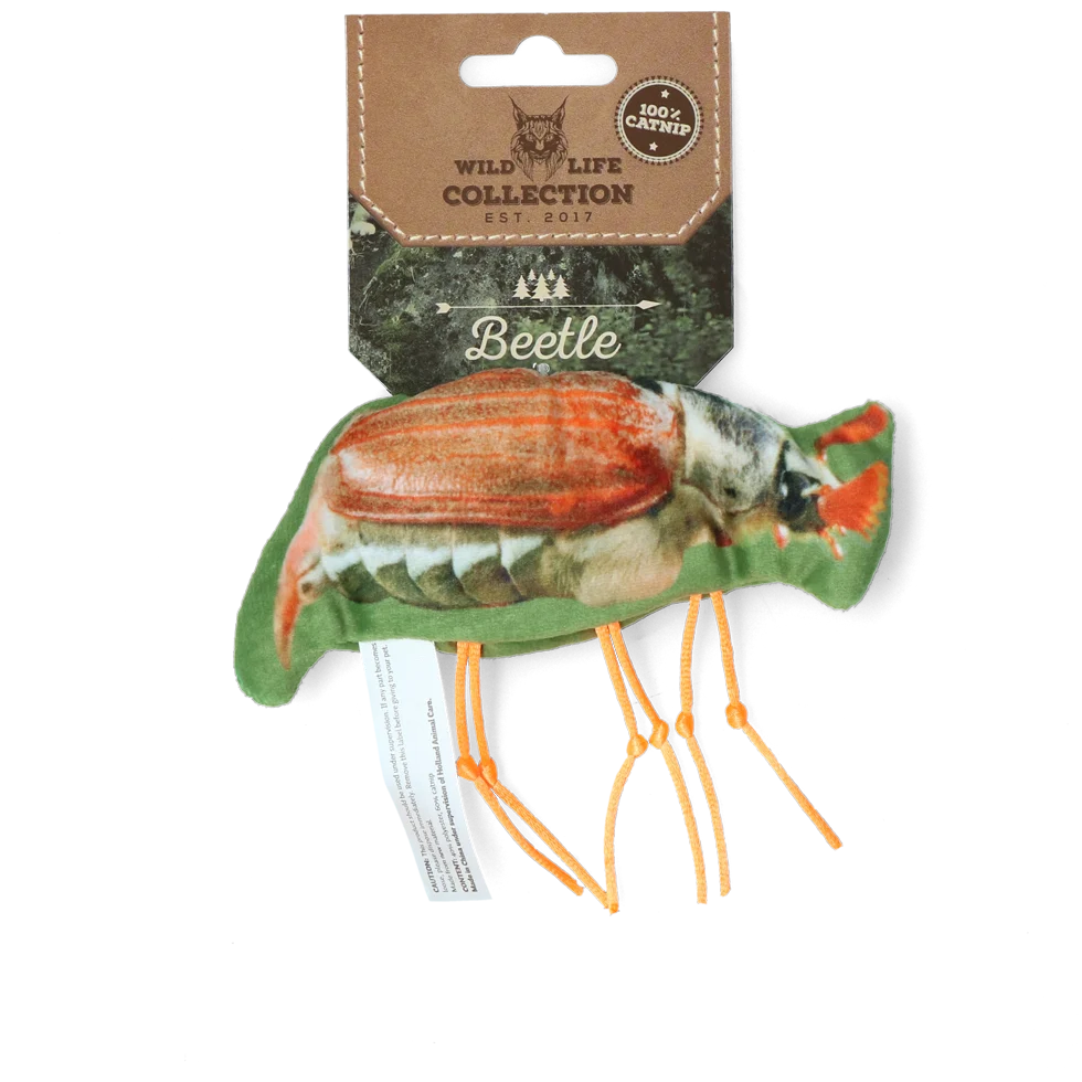 WILD038.png Giocattolo per gatti a forma di maggiolino con erba gatta – Wild Life Collection Cat Meikever - immagine 1