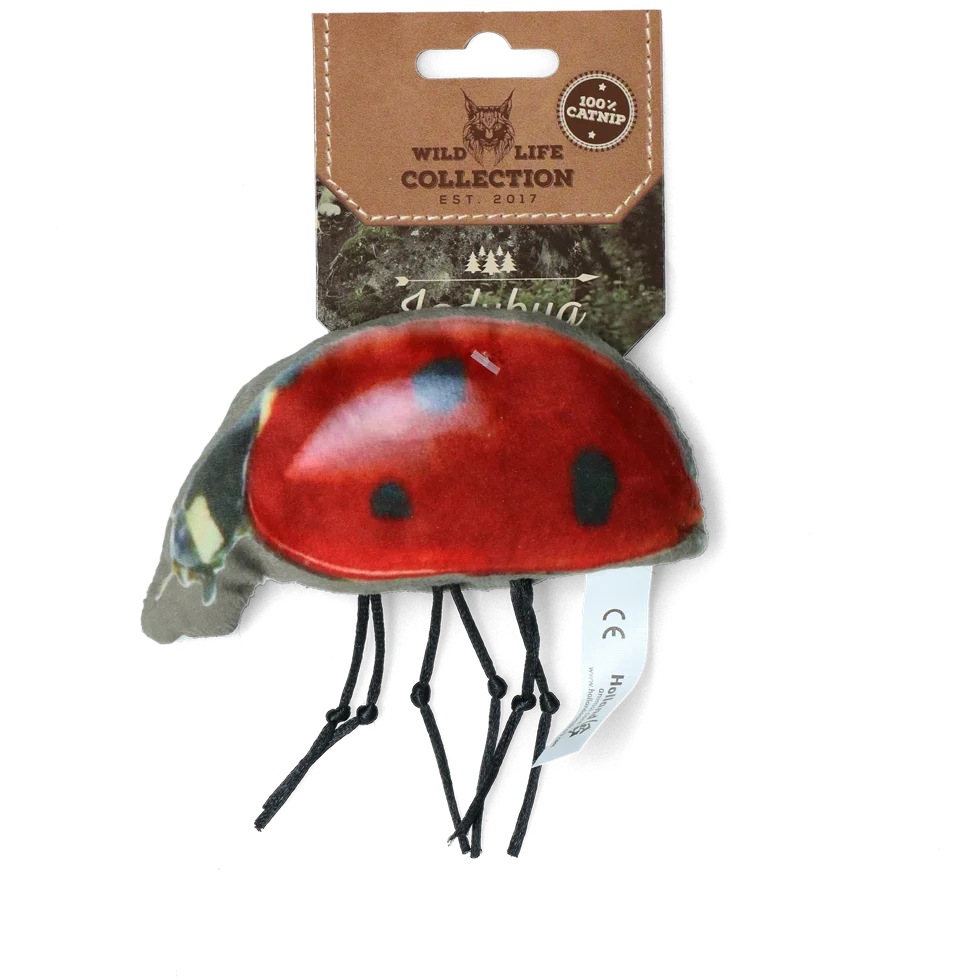 Gioco per gatti a forma di coccinella con erba gatta – Wild Life Collection Cat Coccinella - immagine 1