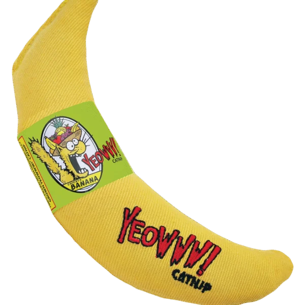 Banana gioco per gatti con erba gatta, 17,7 cm – Yeowww! Chicata Banana