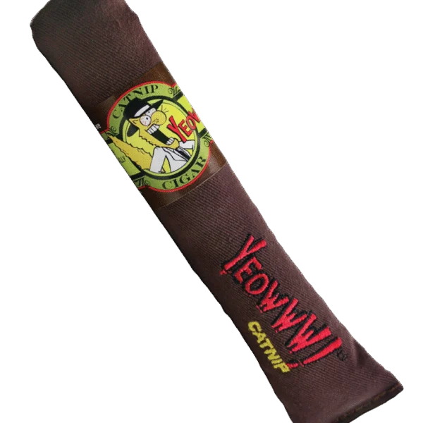 Sigaretta gioco per gatti con erba gatta, marrone, 18 cm – Yeowww! Cigar