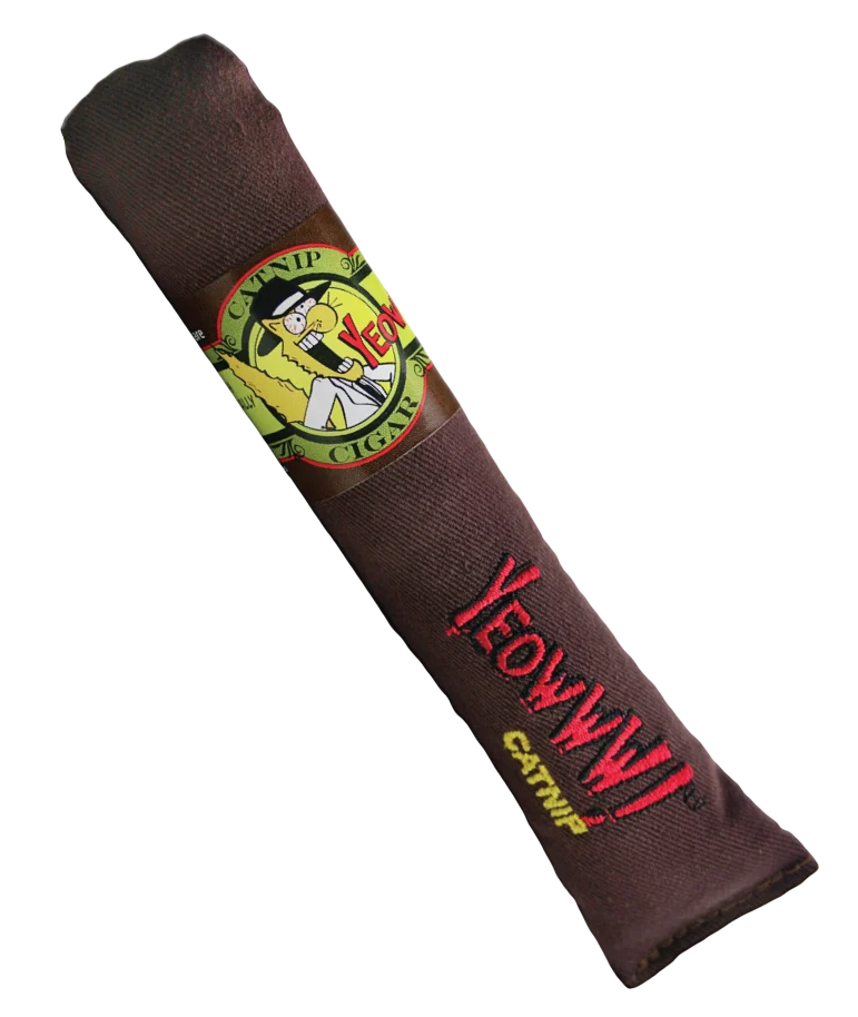 Sigaretta gioco per gatti con erba gatta, marrone, 18 cm – Yeowww! Cigar - immagine 1
