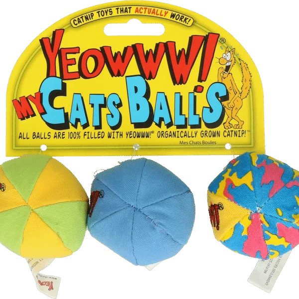 Palline gioco per gatti con erba gatta – Yeowww! My Cats Balls