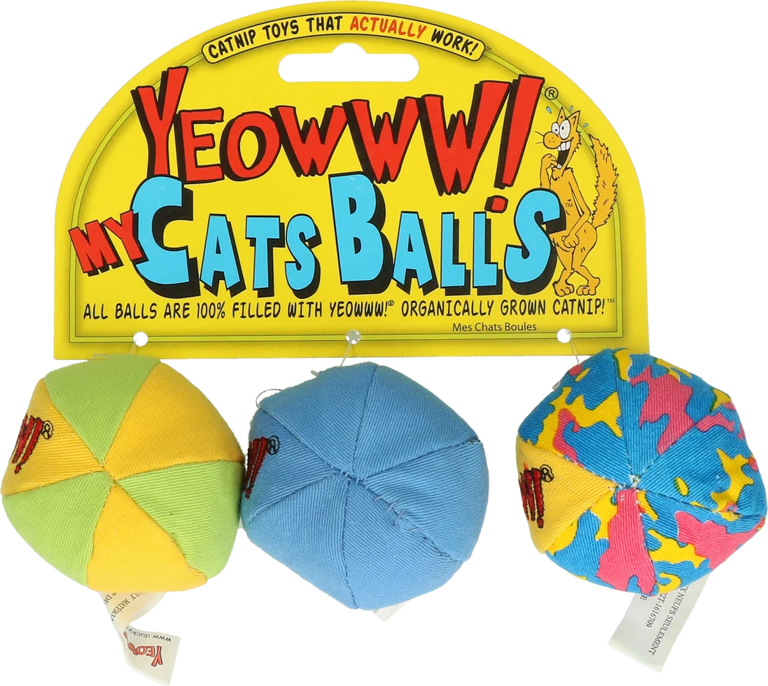 Palline gioco per gatti con erba gatta – Yeowww! My Cats Balls - immagine 1