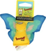 Farfalla per gatti con erba gatta e ali fruscianti, 13 x 6 cm, Blu – Yeowww! Butterfly - immagine 2